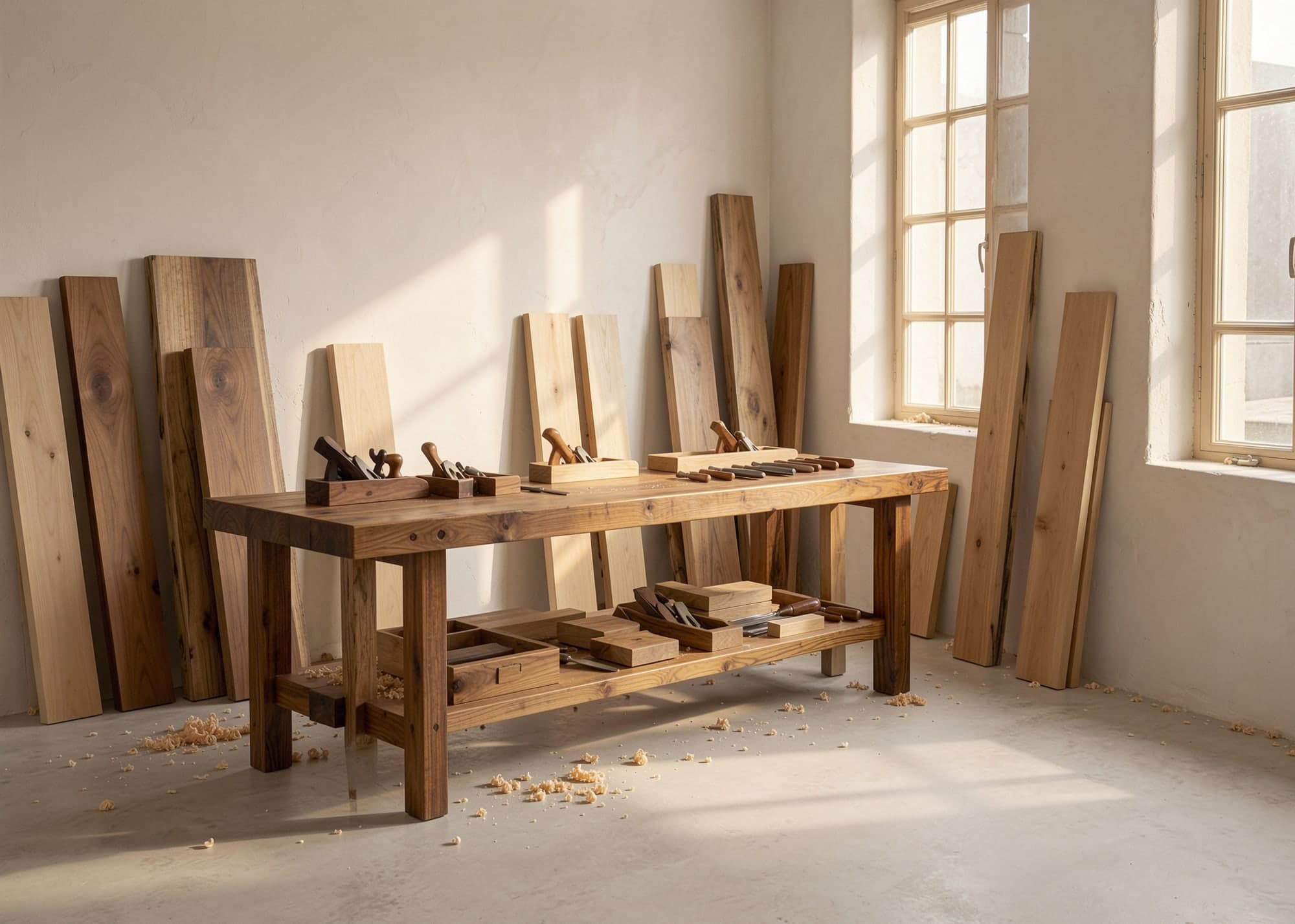 The workshop bench